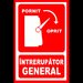 Placuta pentru intrerupator general pornit oprit